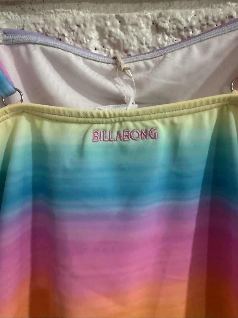 Billabong Vista Dreamin Rainbow Cutout One-Piece Kids Swimsuit - Multi
